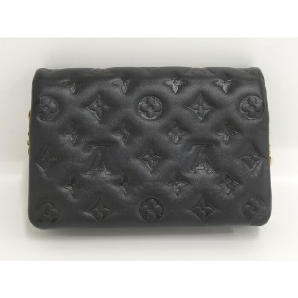 Louis Vuitton Pochette Coussin Chain Embossed Lamb Leather Shoulder Bag - Picture 2 of 9